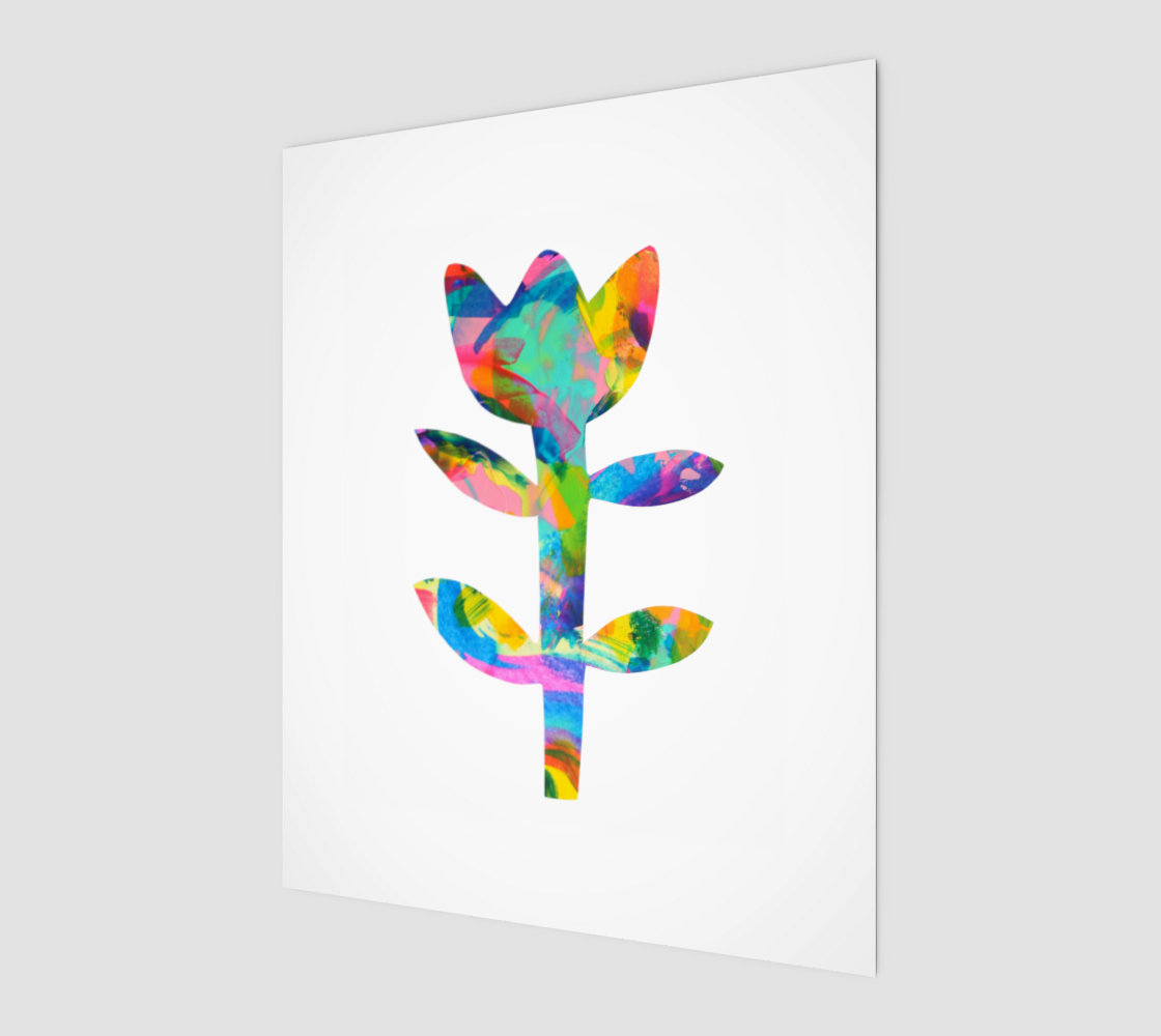 Bloom Bright 1– Vibrant Floral Art for Happiness Print 8" x 10"