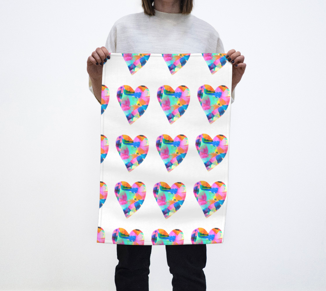 Radiant Hearts Multi- Teatowel