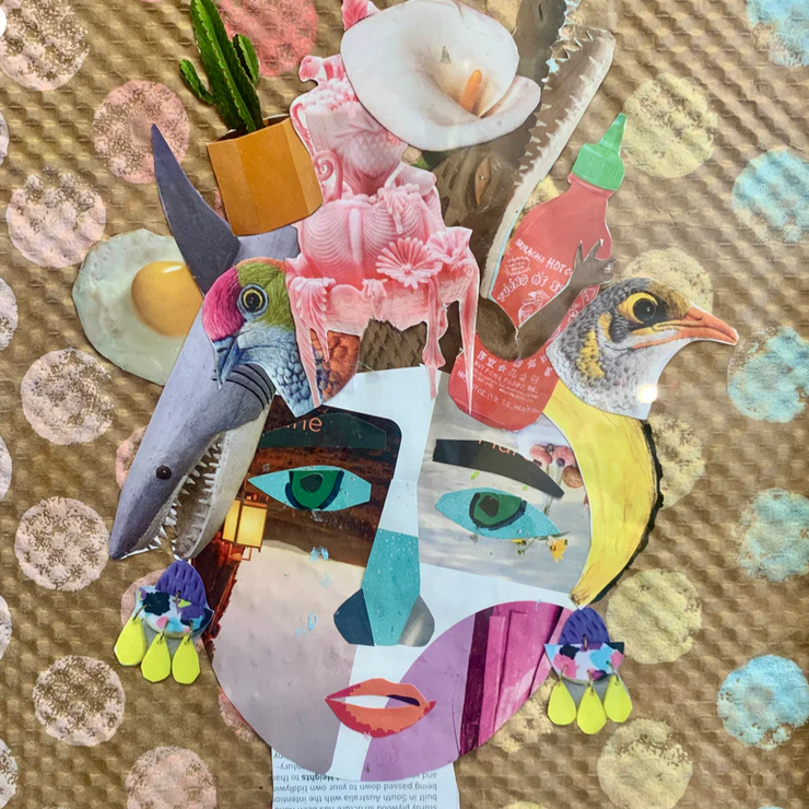Collage Self Portrait Creative Workshop- In Person