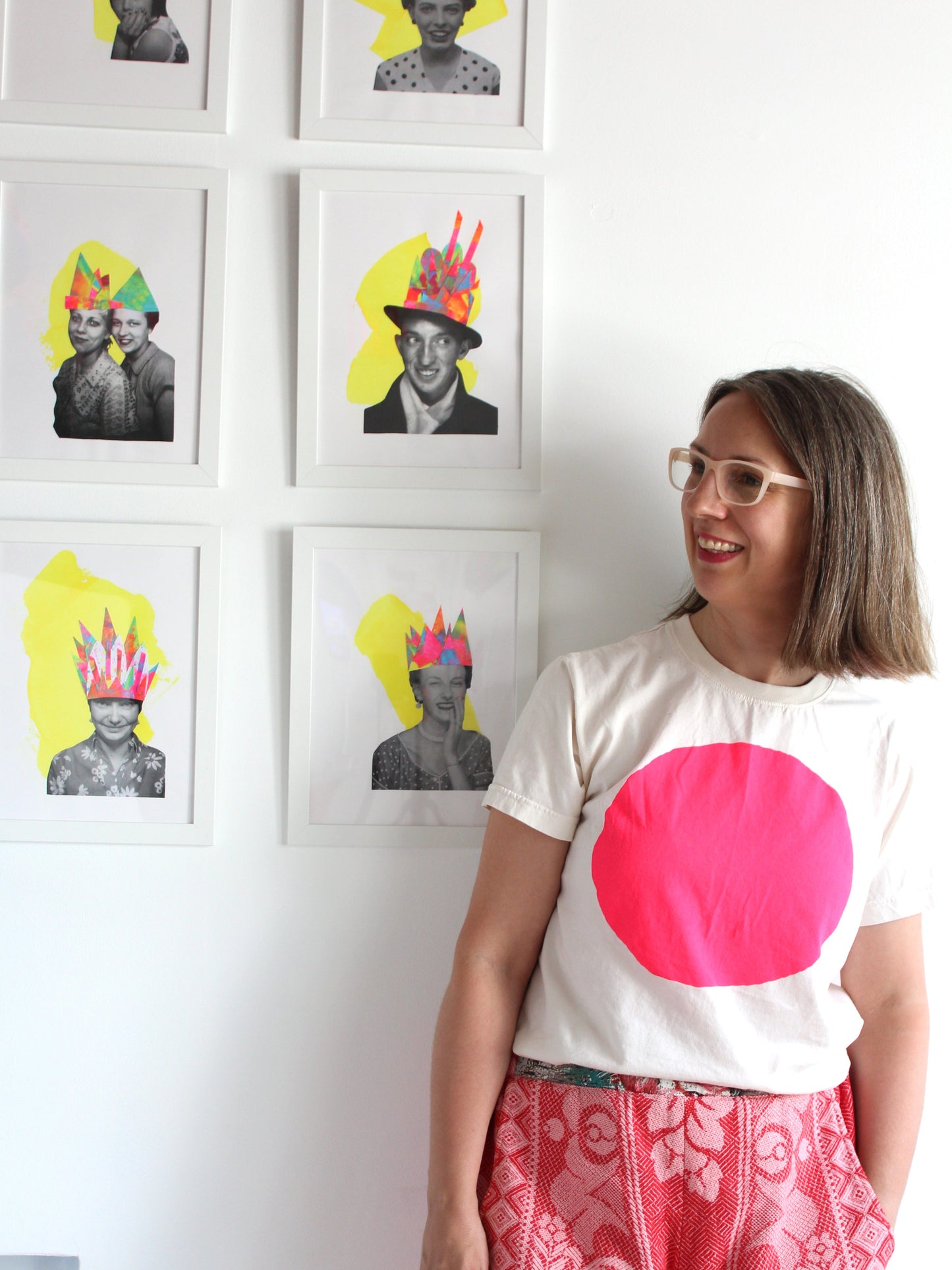 Custom Crown Portrait — Original Collaged Artwork