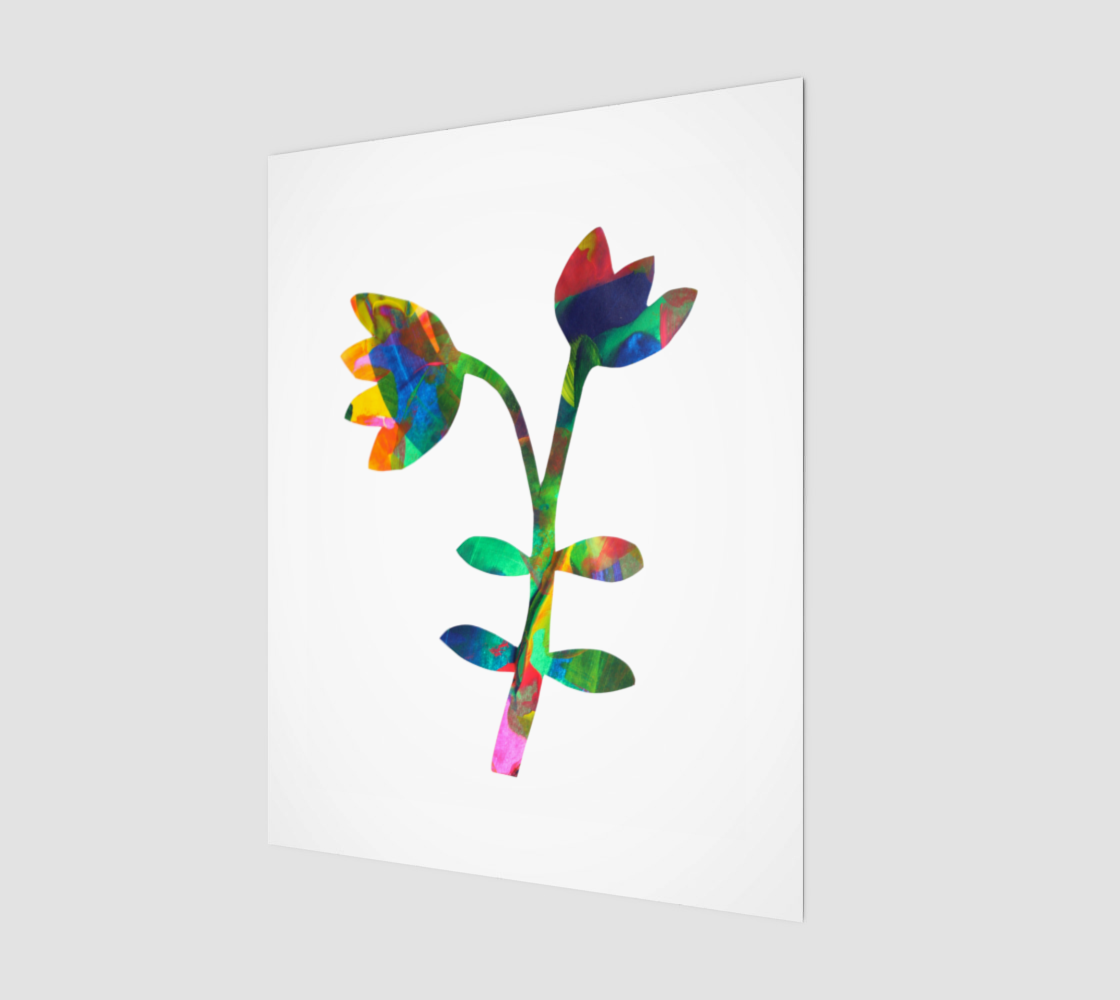 Bloom Bright 3– Vibrant Floral Art for Happiness Print 11" x 14"