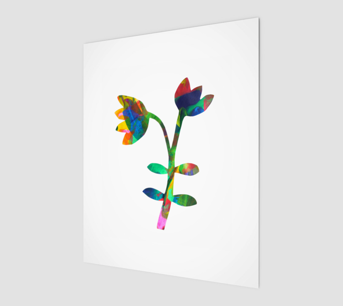 Bloom Bright 3– Vibrant Floral Art for Happiness Print 8" x 10"