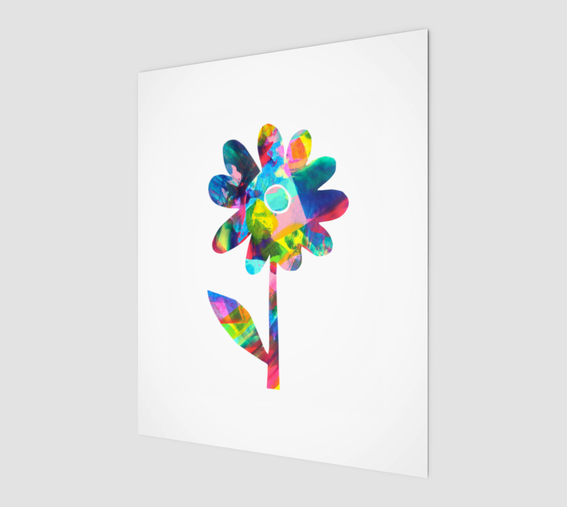 Bloom Bright 4– Vibrant Floral Art for Happiness Print 8" x 10"