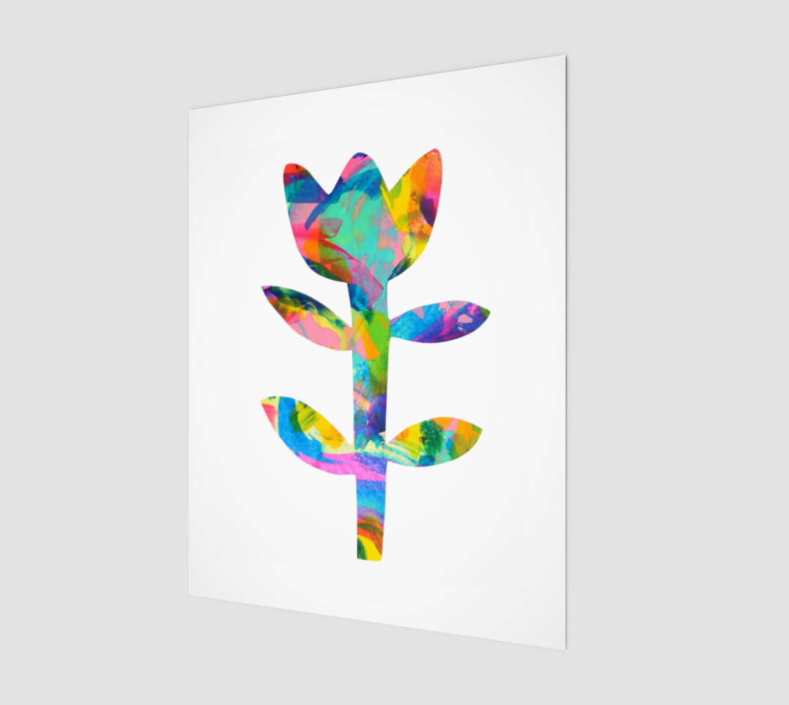 Bloom Bright 1– Vibrant Floral Art for Happiness Print 11" x 14"