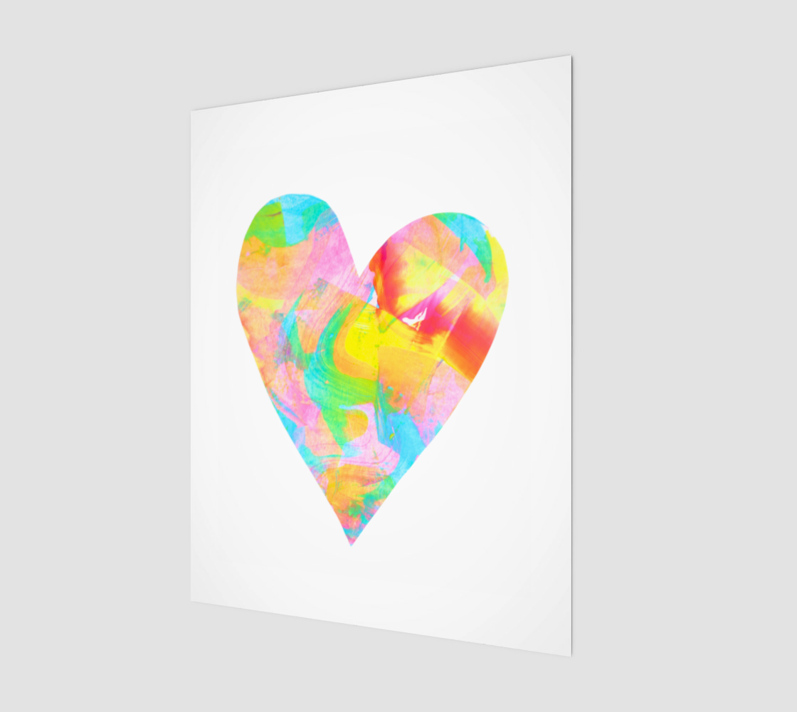 Radiant Hearts 3- Joyful Collage Print 11" x 14"