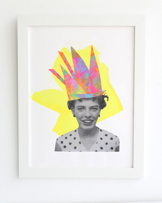 Golden Days 4- Original Collage Artwork