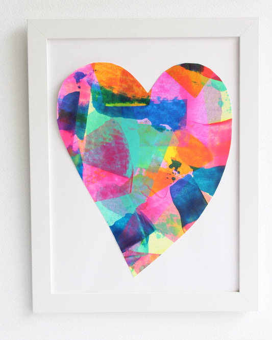 Radiant Hearts 1- Original Collage Artwork
